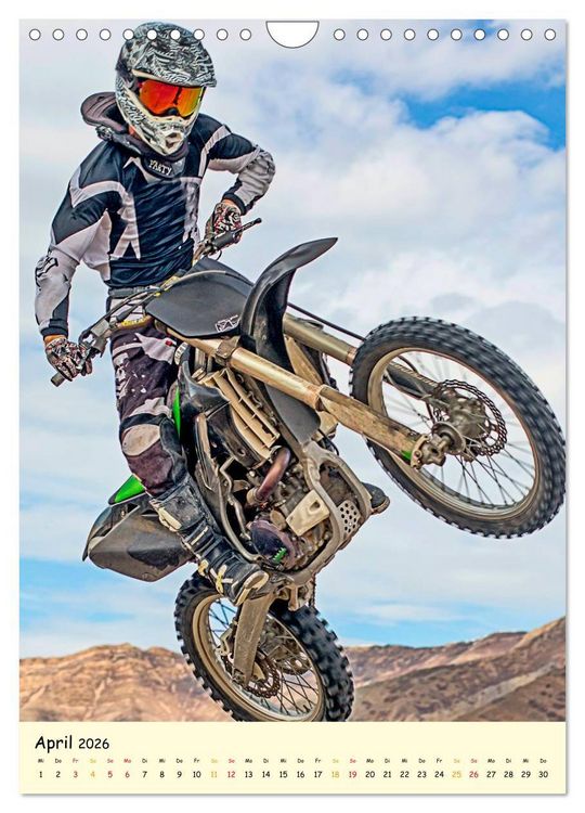 Produktbild: Motocross - einfach cool (Wandkalender 2026 DIN A4 hoch), CALVENDO Monatskalender