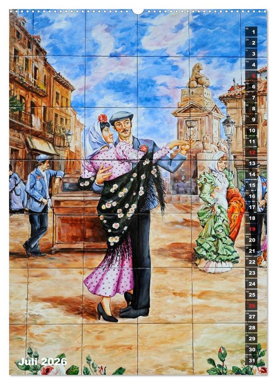 Produktbild: Madrid (Wandkalender 2026 DIN A2 hoch), CALVENDO Monatskalender