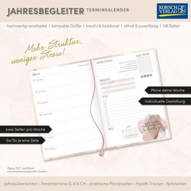 Produktbild: Terminkalender Jahresbegleiter Plan it 2027