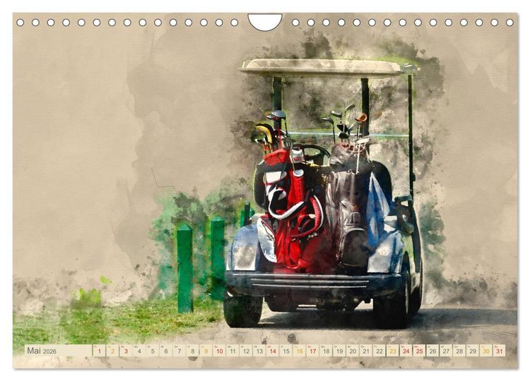 Produktbild: Ich liebe Golf (Wandkalender 2026 DIN A4 quer), CALVENDO Monatskalender