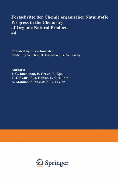 Produktbild: Fortschritte der Chemie organischer Naturstoffe / Progress in the Chemistry of Organic Natural Products