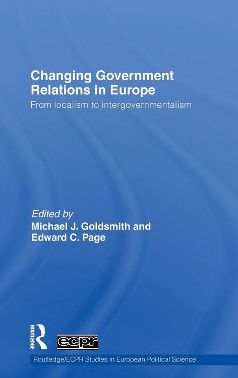 Produktbild: Changing Government Relations in Europe