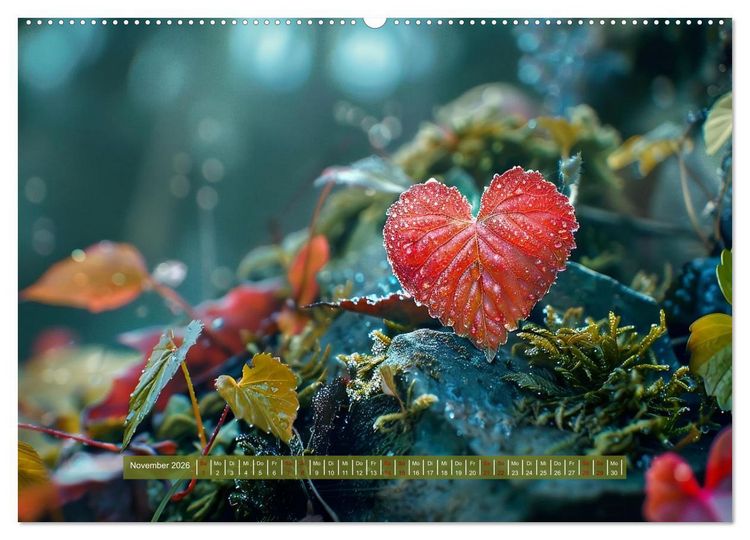 Produktbild: Mit dem Herzen der Natur (Wandkalender 2026 DIN A2 quer), CALVENDO Monatskalender
