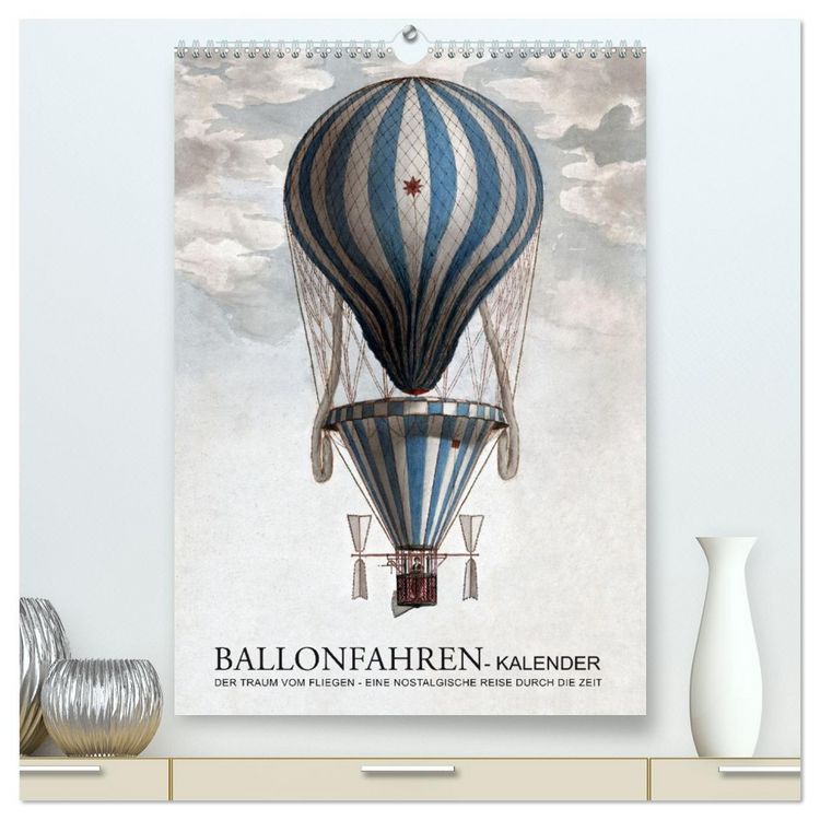 Produktbild: Ballonfahren Kalender (hochwertiger Premium Wandkalender 2026 DIN A2 hoch), Kunstdruck in Hochglanz