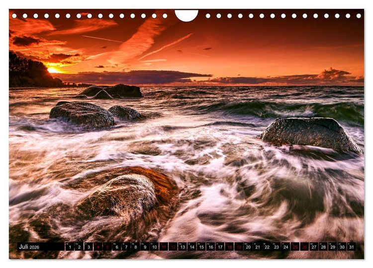 Produktbild: Ostseesteine (Wandkalender 2026 DIN A4 quer), CALVENDO Monatskalender