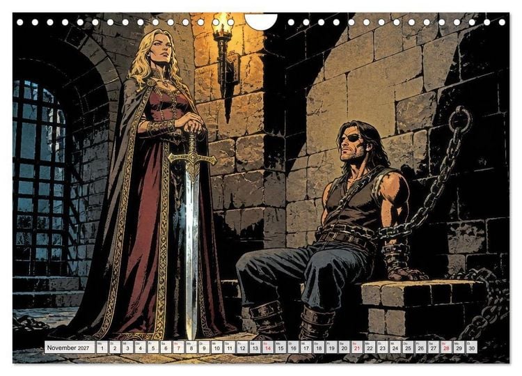 Produktbild: Die Nibelungen: Glanz und Verderben (Wandkalender 2027 DIN A4 quer), CALVENDO Monatskalender