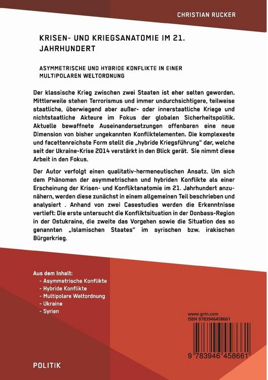 Produktbild: Krisen- und Kriegsanatomie im 21. Jahrhundert