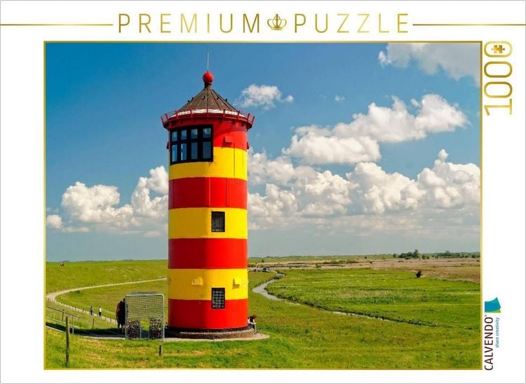 Produktbild: CALVENDO Puzzle Ostfriesland Leuchtturm Pilsum | 1000 Teile Lege-Gr&ouml;&szlig;e 64x48cm Foto-Puzzle f&uuml;r gl&uuml;ckliche Stunden