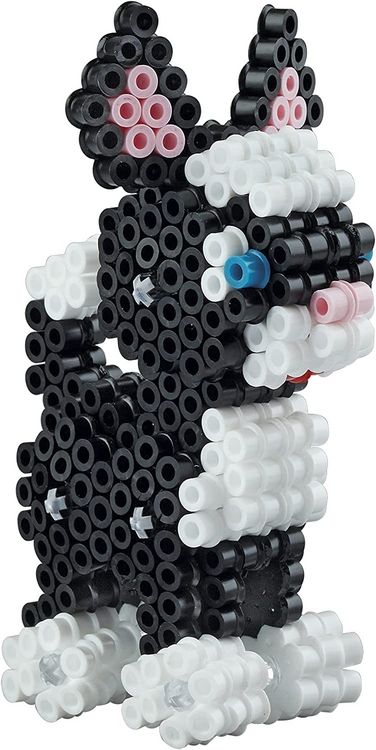 Produktbild: Hama 3253 - Geschenkpackung 3D Hund und Katze, ca. 2500 Midi-B&uuml;gelperlen, Stiftplatte und Zubeh&ouml;r