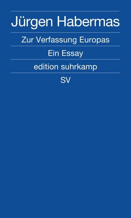 Produktbild: Zur Verfassung Europas
