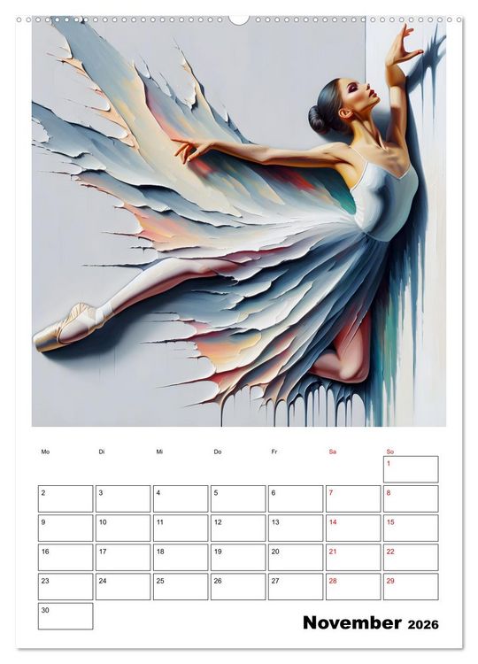 Produktbild: Tanz der Befreiung &ndash; Ballerina auf der Suche nach Freiheit (Wandkalender 2026 DIN A2 hoch), CALVENDO Monatskalender
