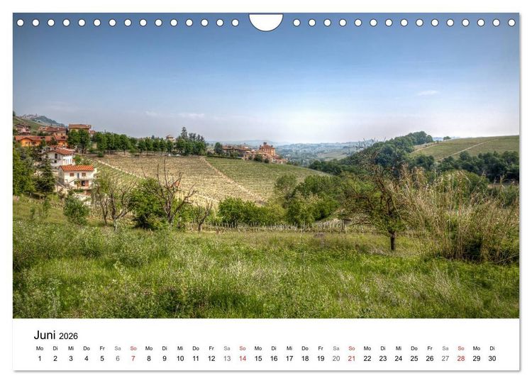 Produktbild: Piemont - bellissimo 2026 (Wandkalender 2026 DIN A4 quer), CALVENDO Monatskalender