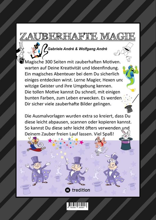 Produktbild: Mega Malbuch - 300 Seiten Magische Motive - Magier - Hexen - Geister - Zauberein - Feen - Elven - Aladdin - Zaubersterne