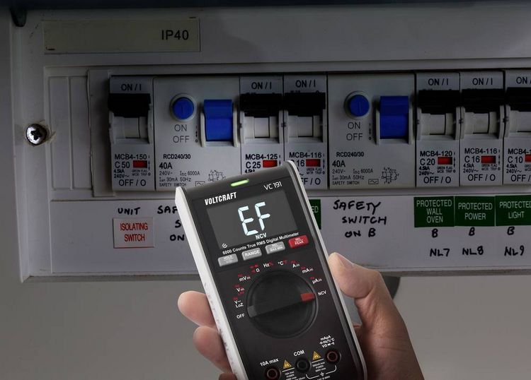 Produktbild: VOLTCRAFT VC191 Hand-Multimeter digital LoZ CAT III 600V Anzeige (Counts): 6000