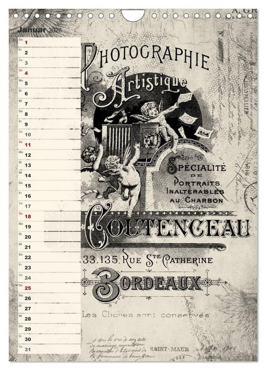 Produktbild: Vintage Welten (Wandkalender 2026 DIN A4 hoch), CALVENDO Monatskalender