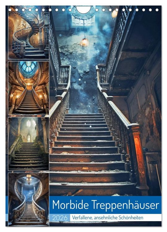 Produktbild: Morbide Treppenh&auml;user (Wandkalender 2026 DIN A4 hoch), CALVENDO Monatskalender