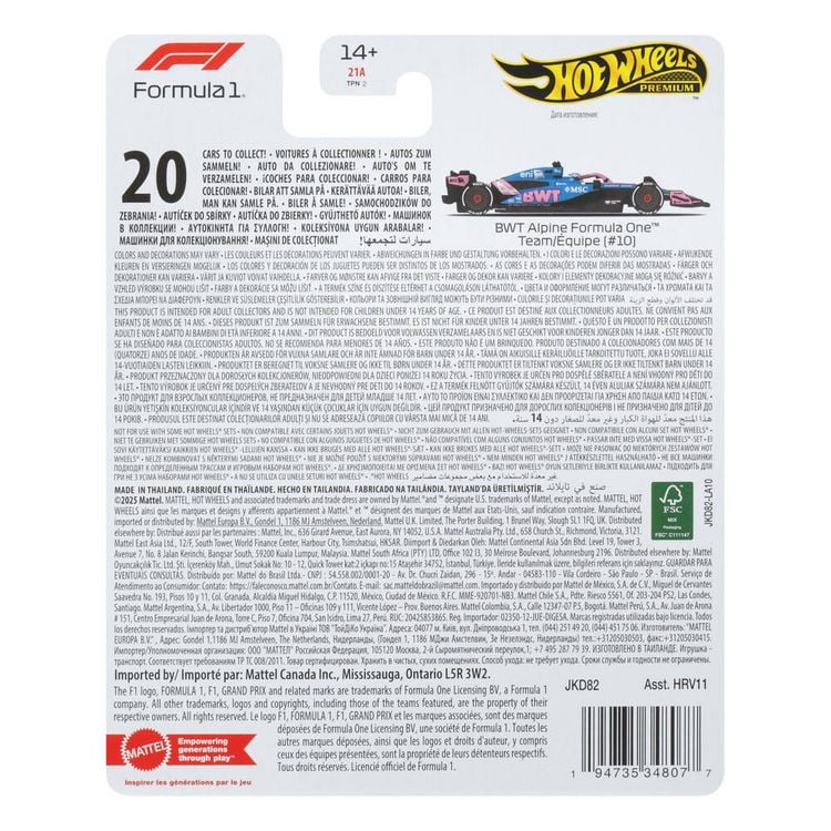 Produktbild: Hot Wheels Premium F1 - Team Alpine Driver 1