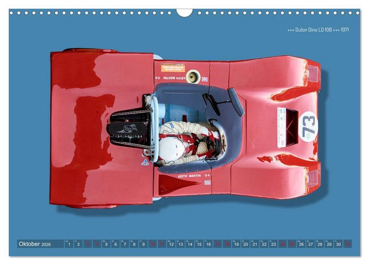 Produktbild: Legenden des Rennsports Historic Sports Cars 1960-1975 (Wandkalender 2026 DIN A3 quer), CALVENDO Monatskalender