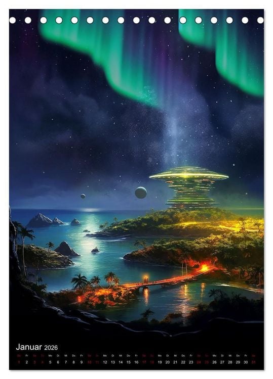 Produktbild: Per Anhalter durch den Alpha Quadranten (Tischkalender 2026 DIN A5 hoch), CALVENDO Monatskalender