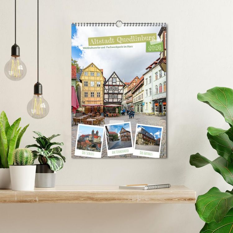 Produktbild: Altstadt Quedlinburg (Wandkalender 2026 DIN A3 hoch), CALVENDO Monatskalender