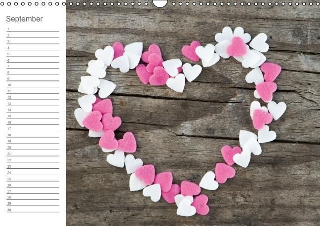 Produktbild: Herzig / Geburtstagskalender (Wandkalender immerw&auml;hrend DIN A3 quer)