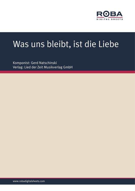 Produktbild: Was uns bleibt, ist die Liebe