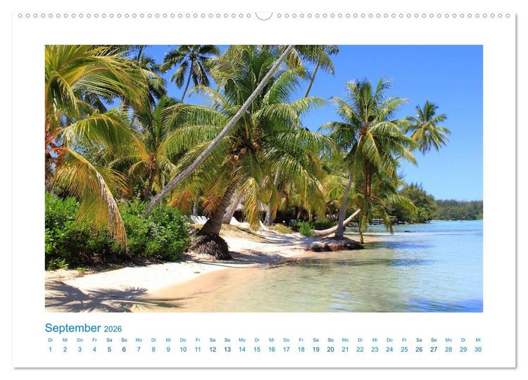 Produktbild: Franz&ouml;sisch-Polynesien Trauminseln im S&uuml;dpazifik (Wandkalender 2026 DIN A2 quer), CALVENDO Monatskalender