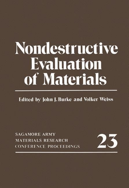 Produktbild: Nondestructive Evaluation of Materials