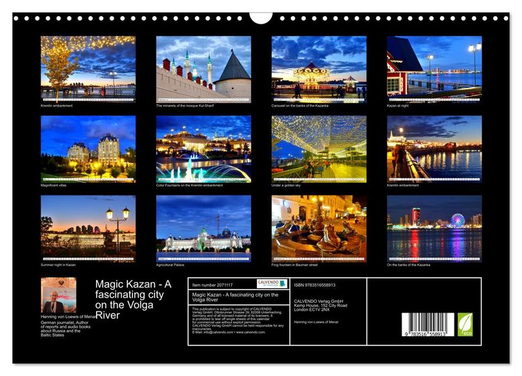 Produktbild: Magic Kazan - A fascinating city on the Volga River (Wall Calendar 2026 DIN A3 landscape), CALVENDO 12 Month Wall Calendar