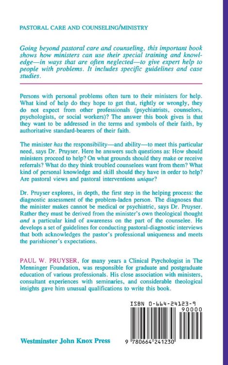 Produktbild: The Minister as Diagnostician