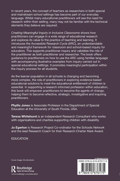 Produktbild: Creating Meaningful Inquiry in Inclusive Classrooms