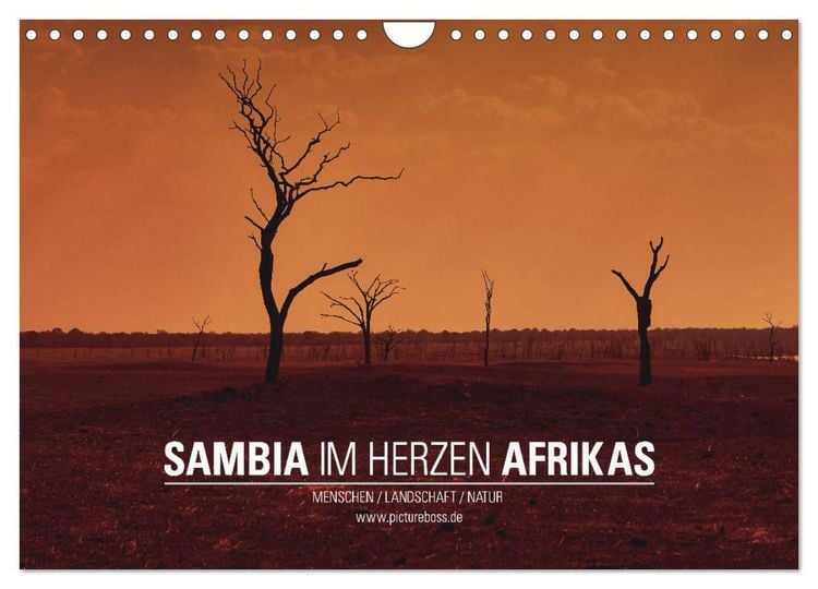 Produktbild: SAMBIA IM HERZEN AFRIKAS (Wandkalender 2026 DIN A4 quer), CALVENDO Monatskalender