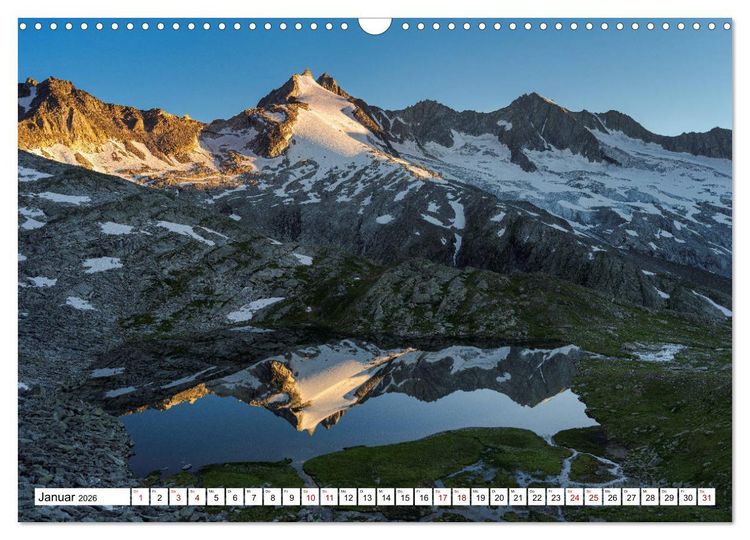 Produktbild: Alpen gespiegelt (Wandkalender 2026 DIN A3 quer), CALVENDO Monatskalender