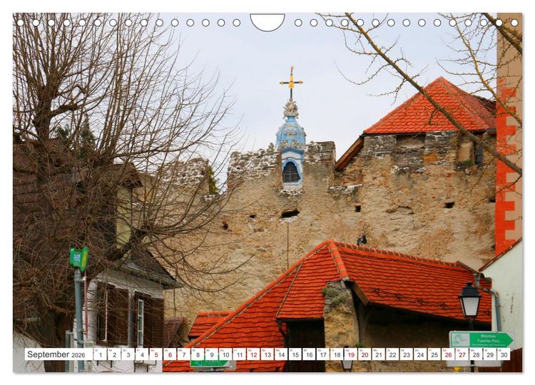 Produktbild: Melk und D&uuml;rnstein, zwei malerische St&auml;dtchen in der Wachau (Wandkalender 2026 DIN A4 quer), CALVENDO Monatskalender