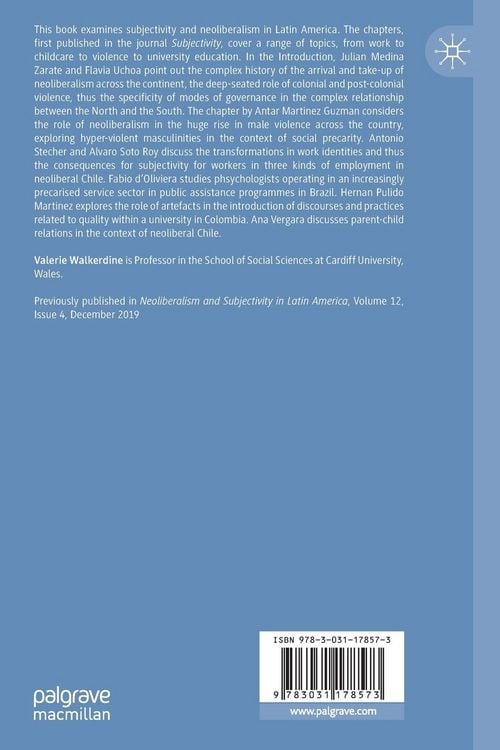 Produktbild: Neoliberalism and Subjectivity in Latin America