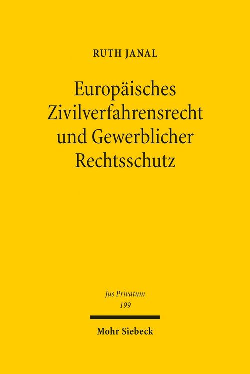 Produktbild: Europ&auml;isches Zivilverfahrensrecht und Gewerblicher Rechtsschutz
