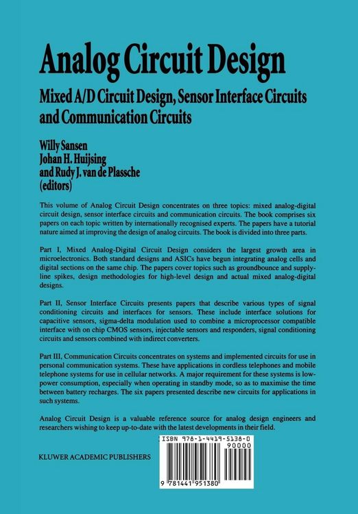 Produktbild: Analog Circuit Design