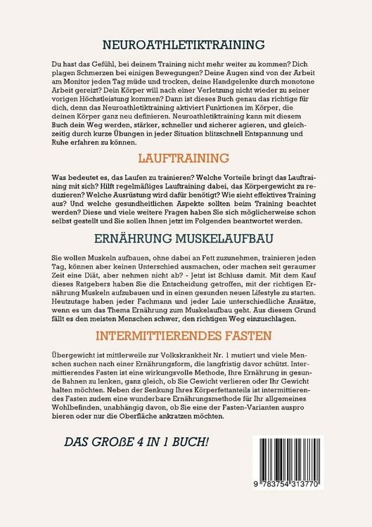 Produktbild: Neuroathletiktraining, Lauftraining, Ern&auml;hrung Muskelaufbau, Intermittierendes F