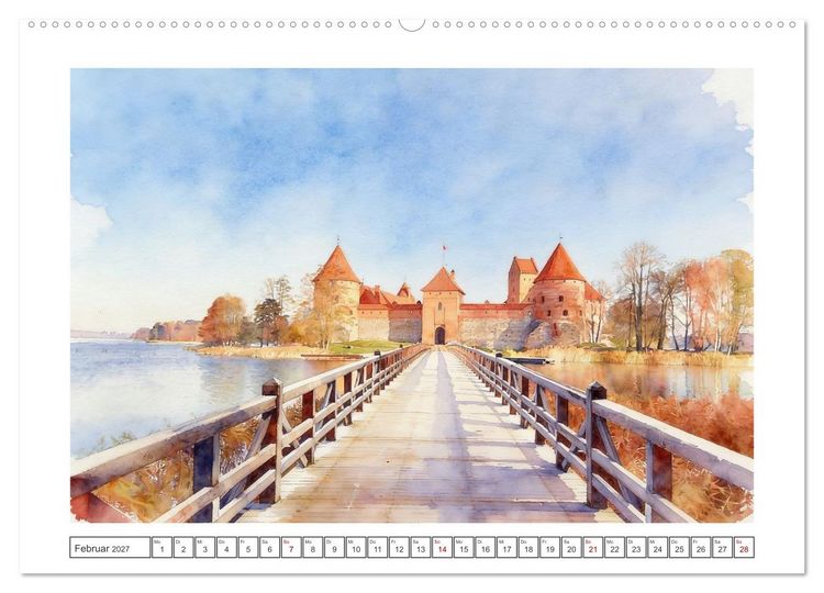 Produktbild: Reise durch Litauen (hochwertiger Premium Wandkalender 2027 DIN A2 quer), Kunstdruck in Hochglanz