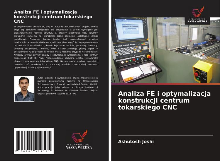 Produktbild: Analiza FE i optymalizacja konstrukcji centrum tokarskiego CNC