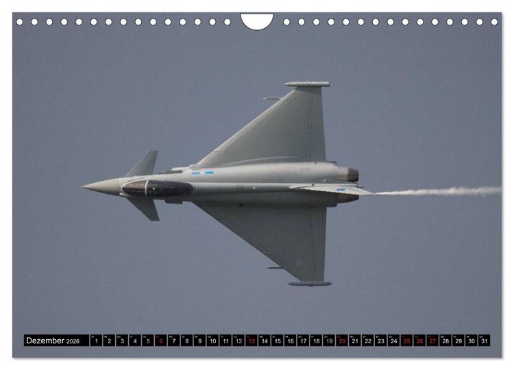 Produktbild: Augenblicke in der Luft: Eurofighter Typhoon (Wandkalender 2026 DIN A4 quer), CALVENDO Monatskalender
