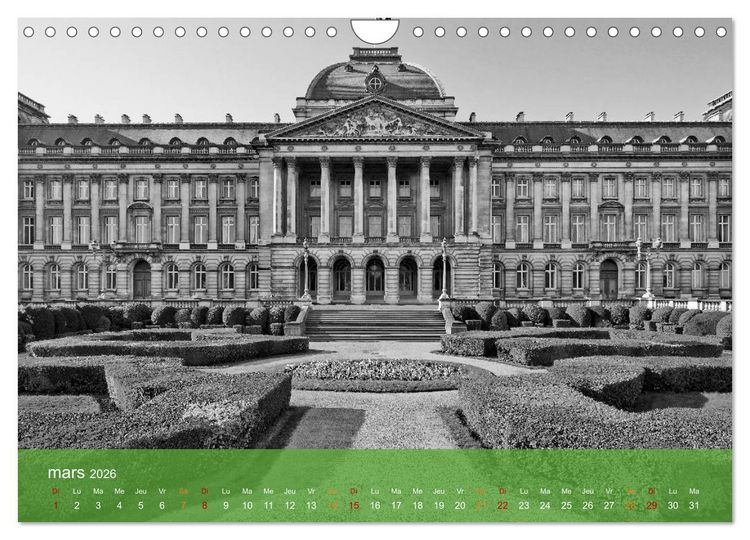 Produktbild: Bruxelles en confinement (Calendrier mural 2026 DIN A4 vertical), CALVENDO calendrier mensuel