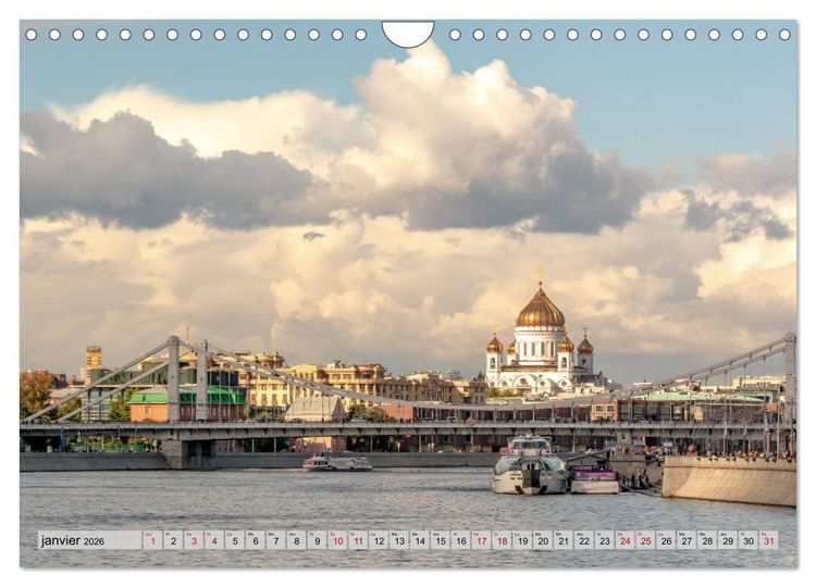Produktbild: Perspectives de Moscou (Calendrier mural 2026 DIN A4 vertical), CALVENDO calendrier mensuel