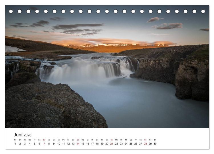 Produktbild: Island - rauhe Sch&ouml;nheit zum Verlieben (Tischkalender 2026 DIN A5 quer), CALVENDO Monatskalender
