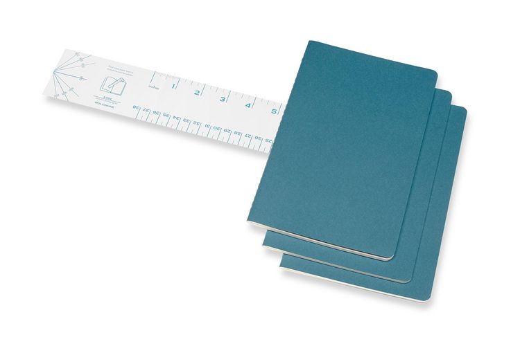 Produktbild: Moleskine Cahier Large/A5, 3er Set, Liniert, Lebhaftes Blau