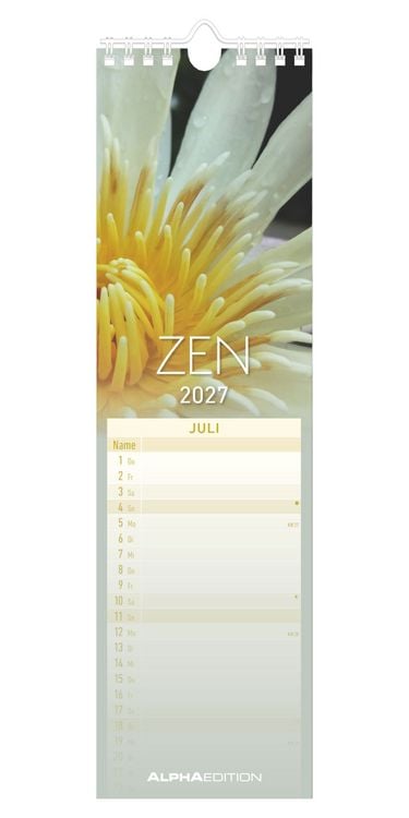 Produktbild: Streifenplaner Mini Zen 2027