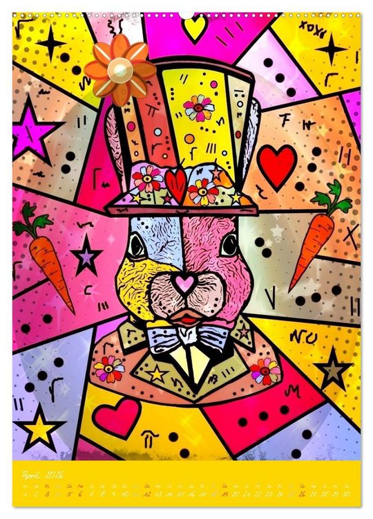 Produktbild: Willkommen in der Welt von Nico&acute;s Pop Art (hochwertiger Premium Wandkalender 2026 DIN A2 hoch), Kunstdruck in Hochglanz