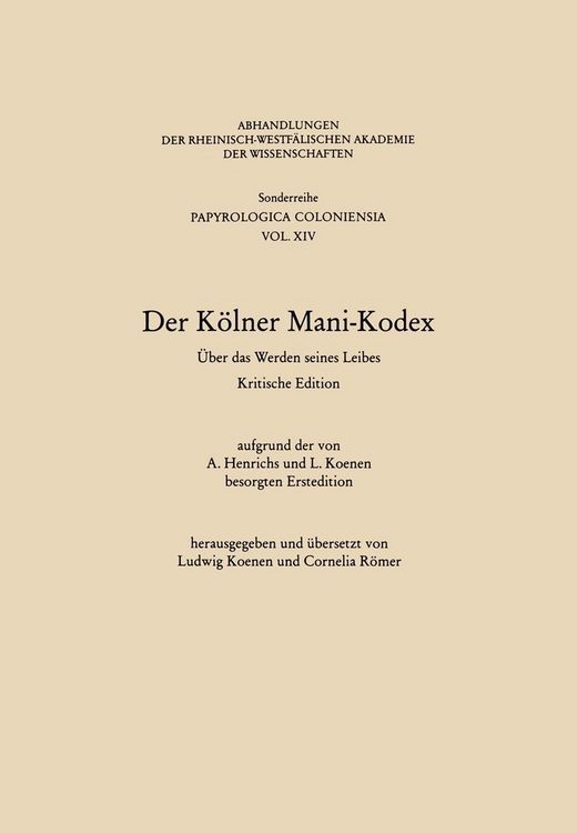 Produktbild: Der K&ouml;lner Mani-Kodex