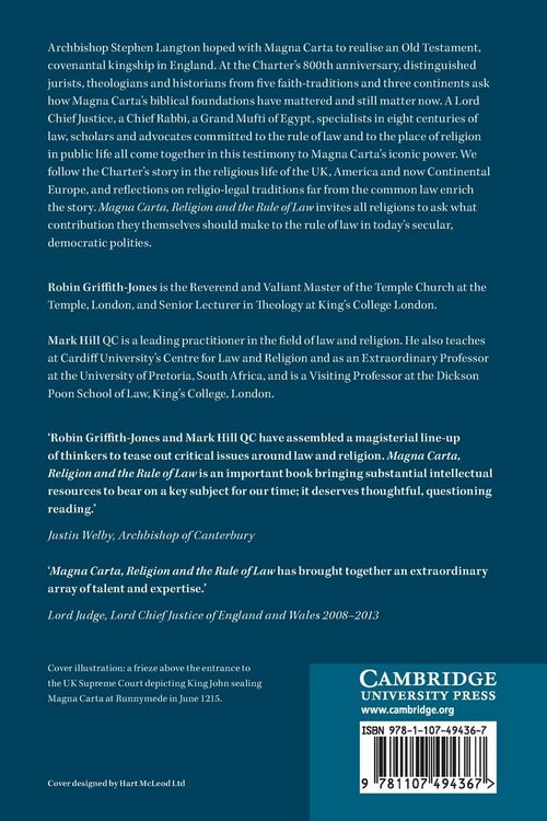 Produktbild: Magna Carta, Religion and the Rule of Law