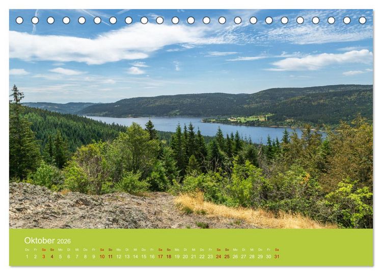 Produktbild: Hochschwarzwald - Traumhafte Landschaften im Schwarzwald (Tischkalender 2026 DIN A5 quer), CALVENDO Monatskalender